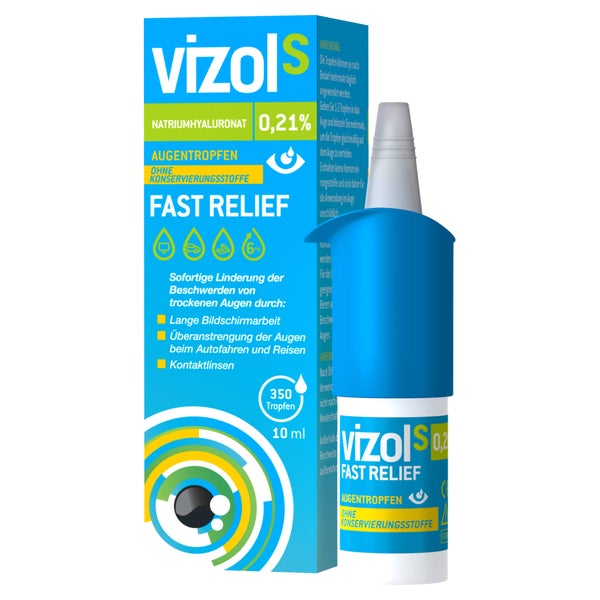 Vizol S 0,21% Fast Relief Augentropfen 10 ml