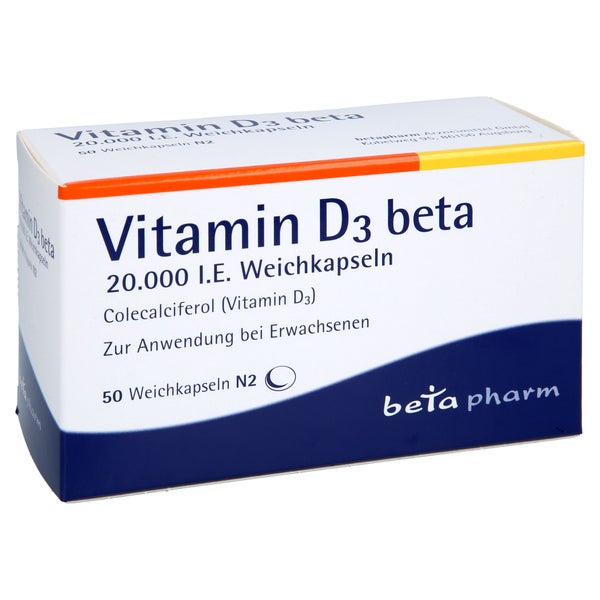 Vitamin D3 Beta 20.000 I.e. Weichkapseln 50 St