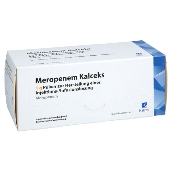 Meropenem Kalceks 1 G Plv.z.her.e.inj.-/inf.-l. 10 St