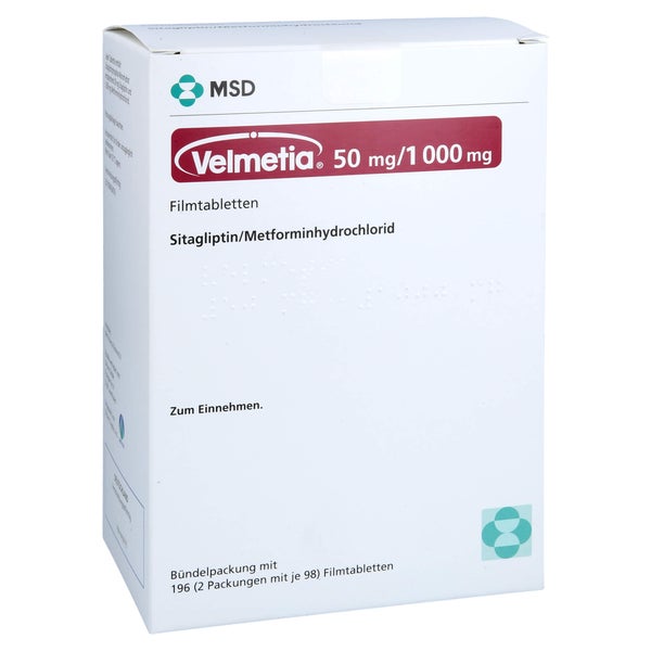 Velmetia 50 Mg/1000 Mg Filmtabletten 196 St