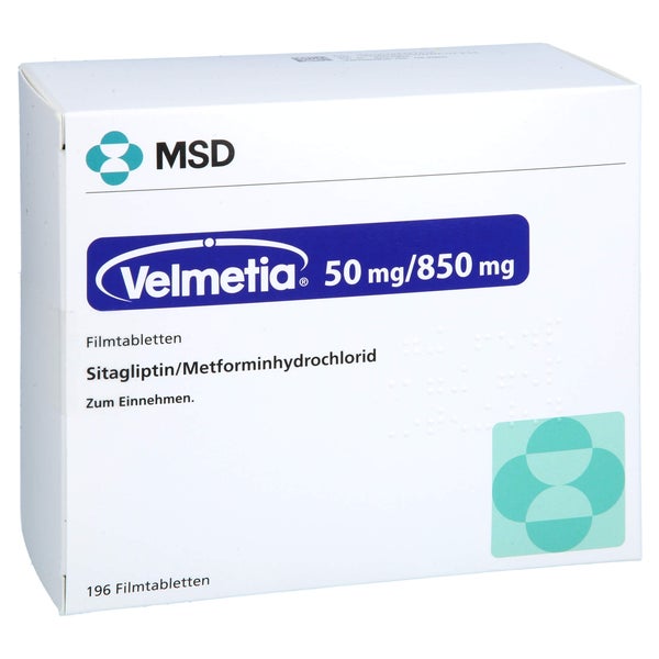 Velmetia 50 Mg/850 Mg Filmtabletten 196 St