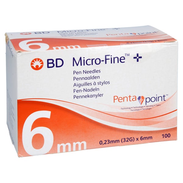 Bd Micro-fine+ Pen-nadeln 0.23x6 Mm 32 G 100 St