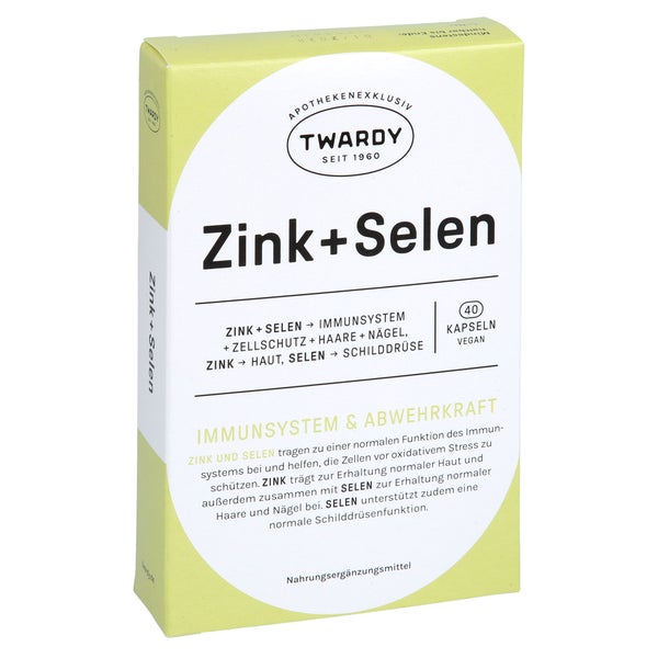Zink+selen Kapseln Vegan 40 St