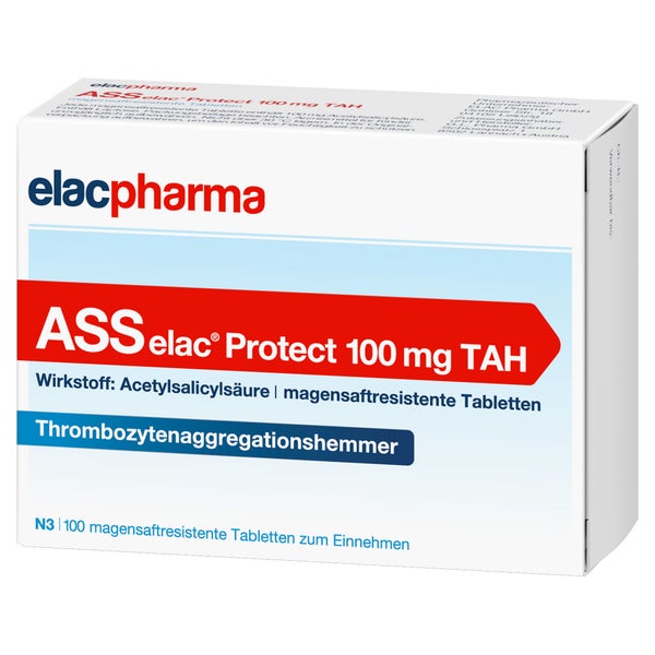 Ass Elac Protect 100 Mg Tah Magensaftres.tabletten 100 St