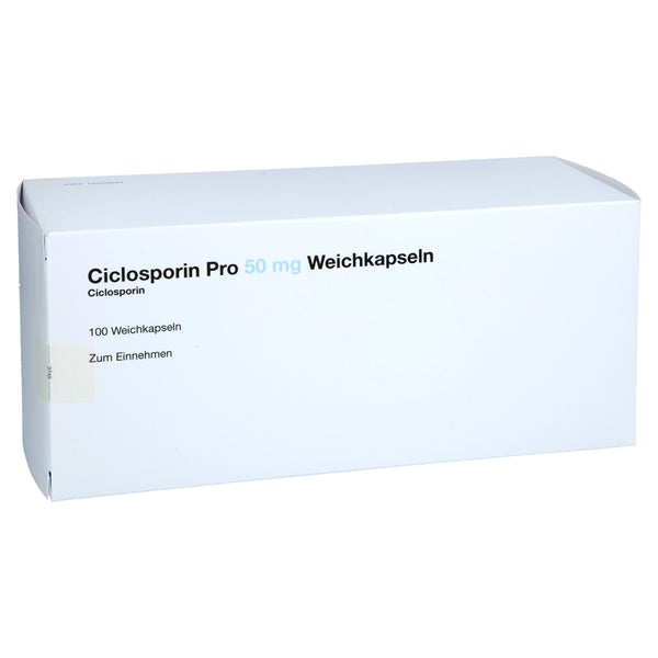 Ciclosporin Pro 50 Mg Weichkapseln 100 St