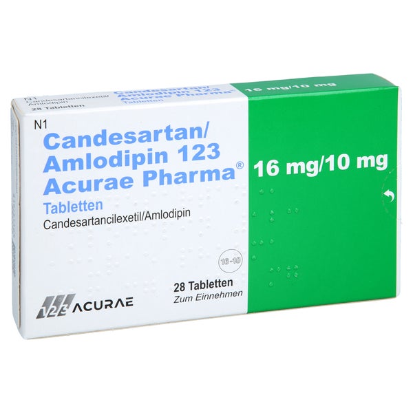 Candesartan/amlodipin 123 Acurae Pharma 16mg/10mg 28 St