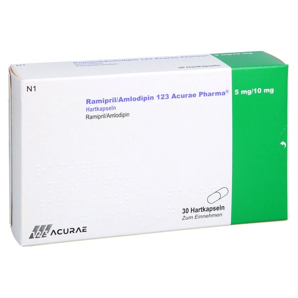 Ramipril/amlodipin 123 Acurae Pharma 5mg/10mg Hkp 30 St