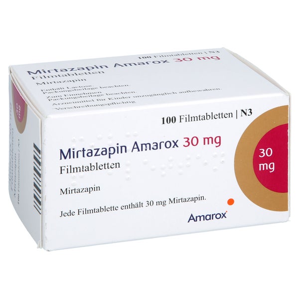 Mirtazapin Amarox 30 Mg Filmtabletten 100 St
