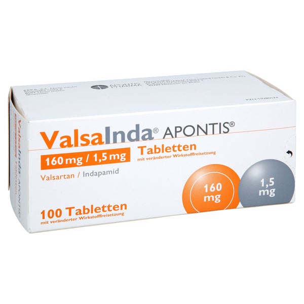Valsainda Apontis 160 Mg/1,5 Mg Tab.verä.wfrs. 100 St