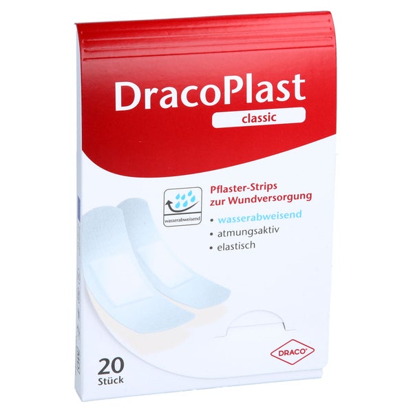 Dracoplast Classic Pflasterstrips Weiß 20 St