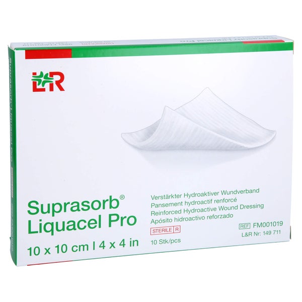 Suprasorb Liquacel Pro 10x10 Cm Kompressen 10 St