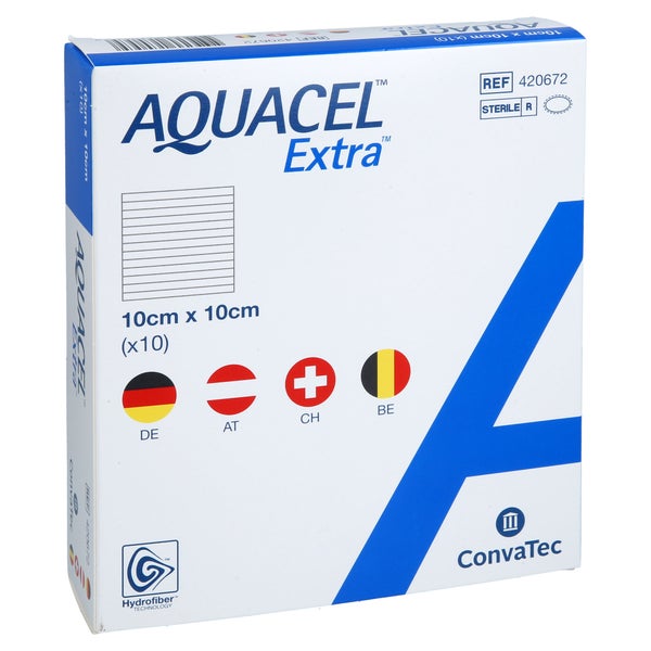 Aquacel Extra 10x10 Cm Verband 10 St