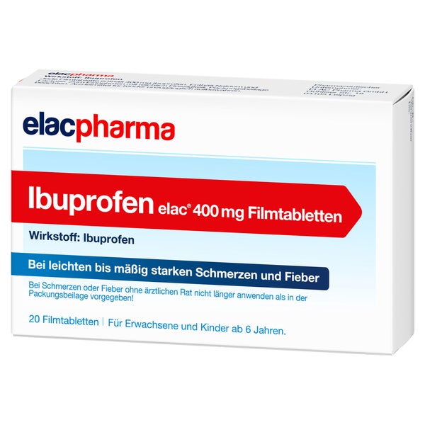 Ibuprofen Elac 400 Mg Filmtabletten 20 St