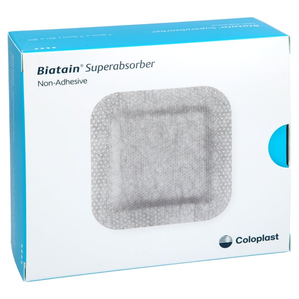 Biatain Superabsorber Nicht-haftend 7,5x7,5 Cm 10 St