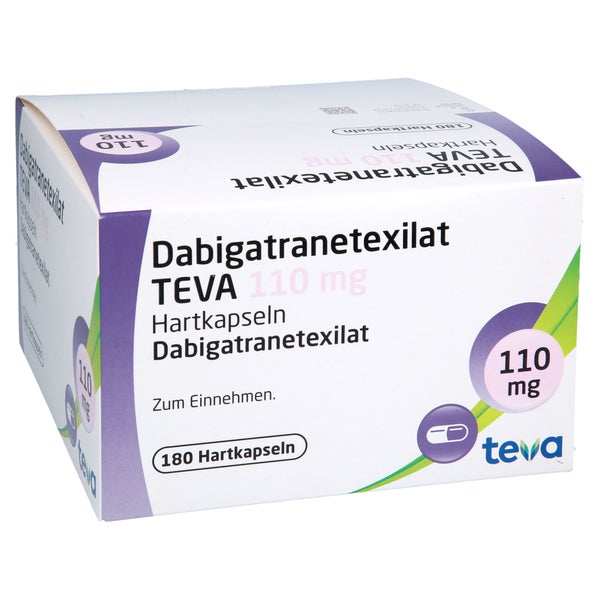 Dabigatranetexilat Teva 110 Mg Hartkapseln 180 St
