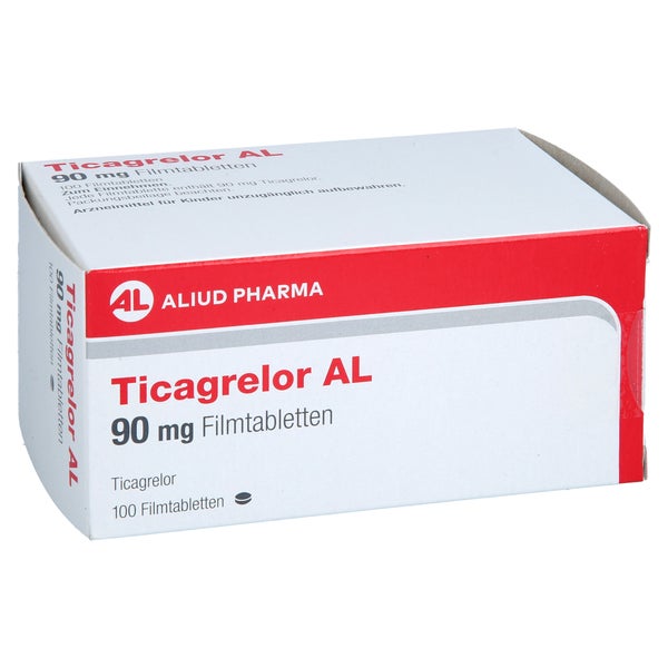 Ticagrelor Al 90 Mg Filmtabletten 100 St