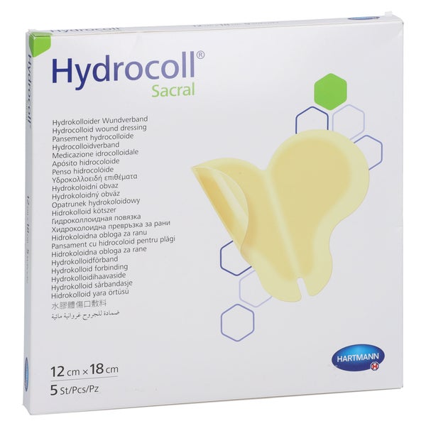 Hydrocoll Sacral Wundverband 12x18 Cm 5 St