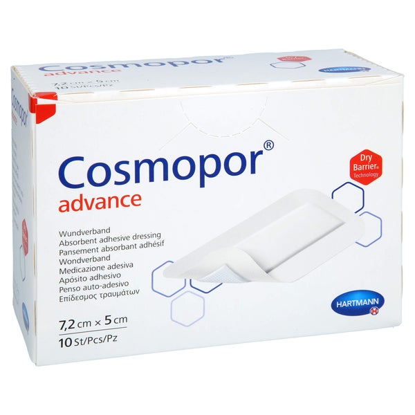 Cosmopor Advance Wundverband 5x7,2 Cm 10 St