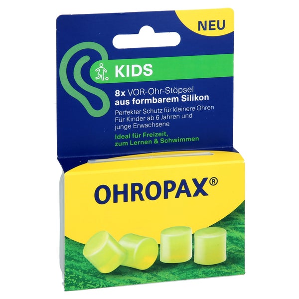Ohropax Kids Silikon Vor-ohr Stöpsel 8 St