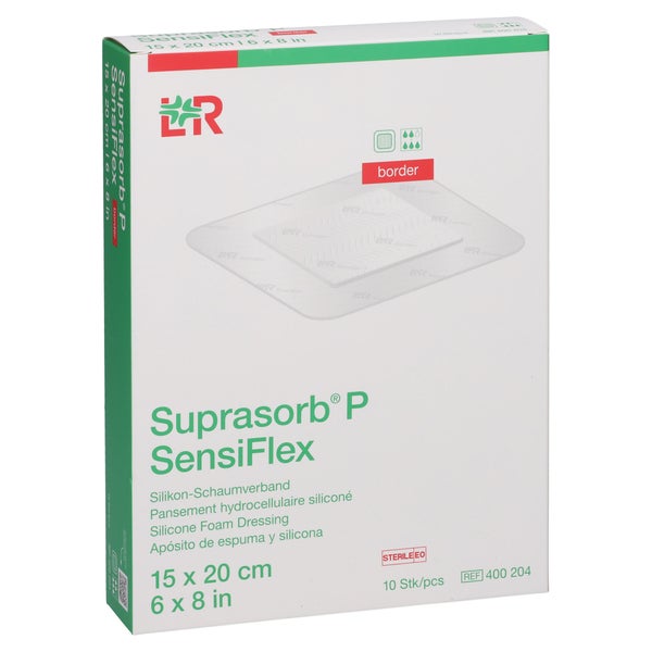 Suprasorb P Sensiflex Border 15x20cm 10 St
