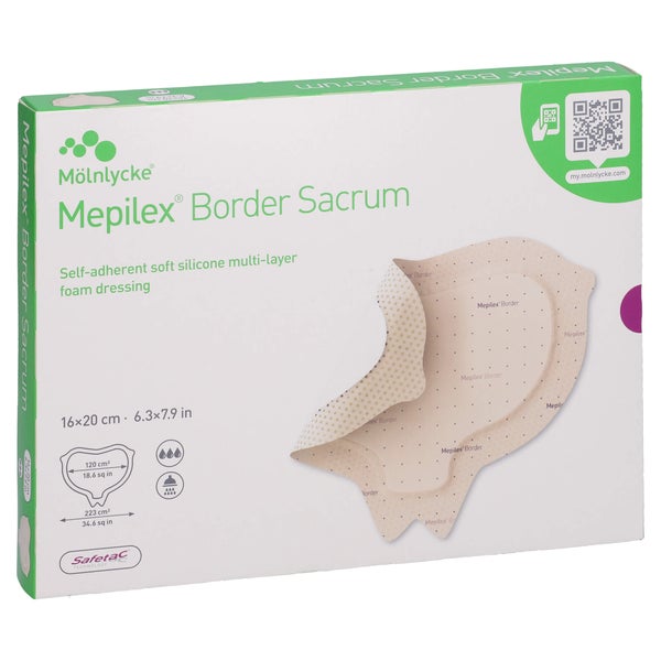 Mepilex Border Sacrum Schaumverb.16x20 Cm Steril 5 St