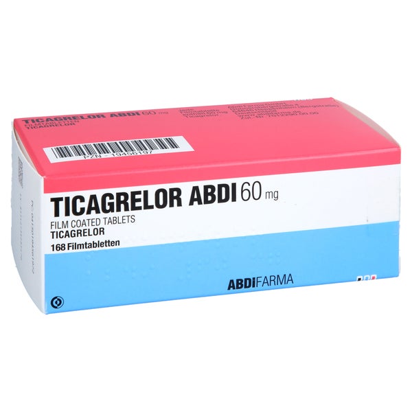 Ticagrelor Abdi 60 Mg Filmtabletten 168 St