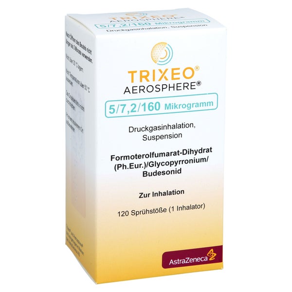 Trixeo Aerosphere 5/7,2/160µg Druckgasinh.120ed 1 St