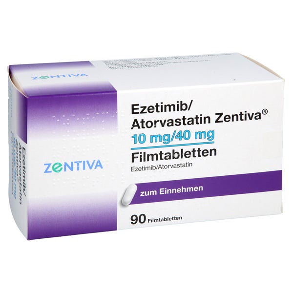 Ezetimib/atorvastatin Zentiva 10 Mg/40 Mg Filmtab. 90 St