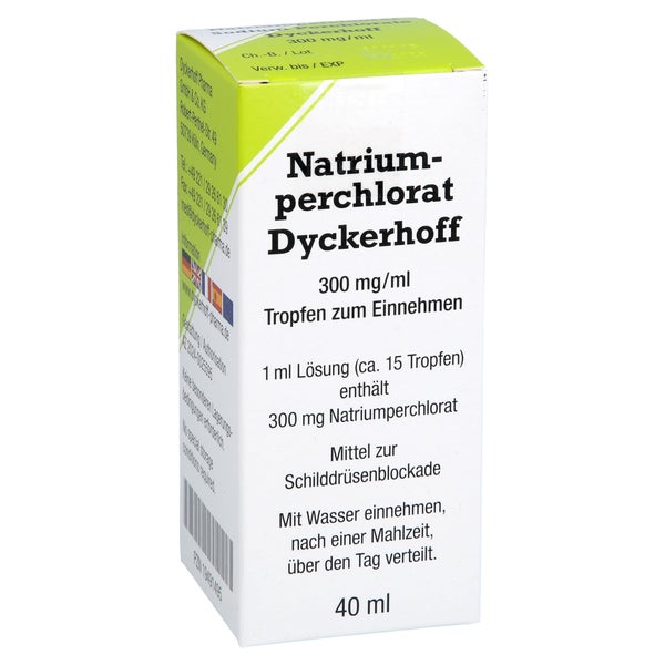 Natriumperchlorat Dyckerhoff 300 Mg/ml Tro.z.einn. 40 ml