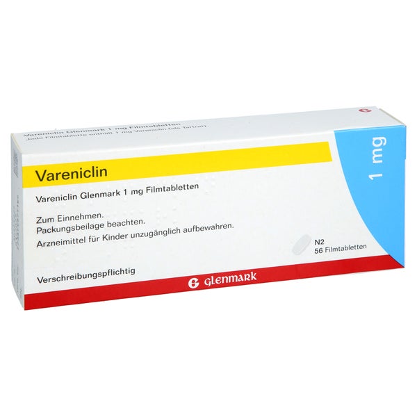 Vareniclin Glenmark 1 Mg Filmtabletten 56 St
