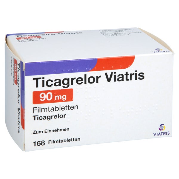 Ticagrelor Viatris 90 Mg Filmtabletten 168 St