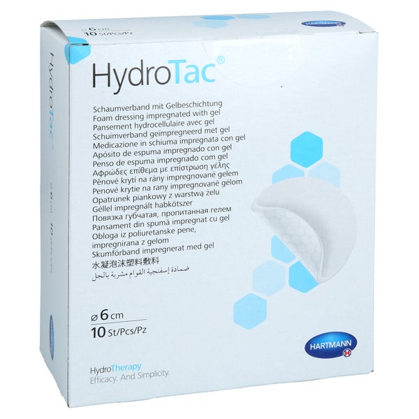 Hydrotac Schaumverband 6 Cm Rund Steril 10 St