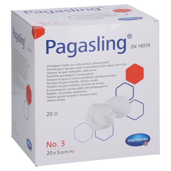 Pagasling Mulltupfer Gr.3 Pflaumengroß Steril 20X5 St
