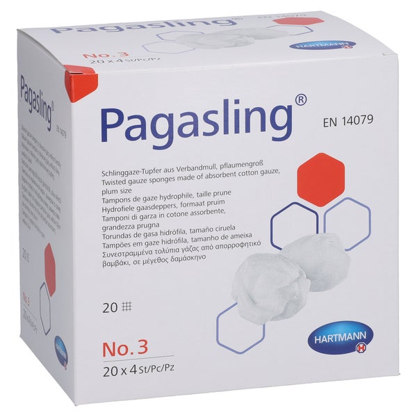 Pagasling Mulltupfer Gr.3 Pflaumengroß Steril 20X4 St