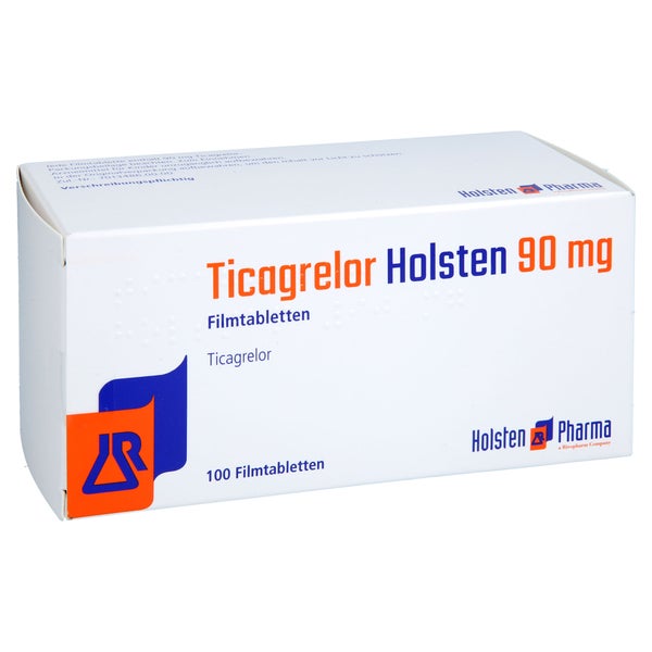 Ticagrelor Holsten 90 Mg Filmtabletten 100 St