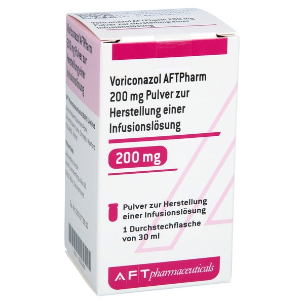 Voriconazol Aftpharm 200 Mg P.z.h.e.inf.-lsg.dsfl. 1 St
