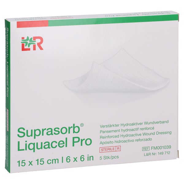 Suprasorb Liquacel Pro 15x15 Cm Kompressen 5 St