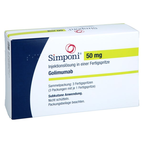 Simponi 50 Mg Injektionslösung I.e.fertigspr. 3X1 St