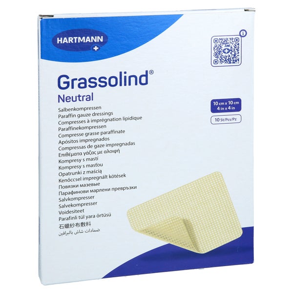 Grassolind Salbenkompressen 10x10 Cm Steril 10 St