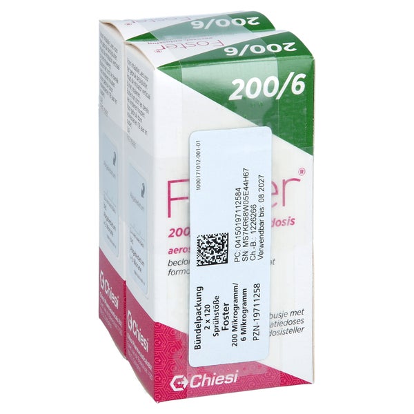 Foster 200/6 µg 120 Hub Dosieraerosol 2 St