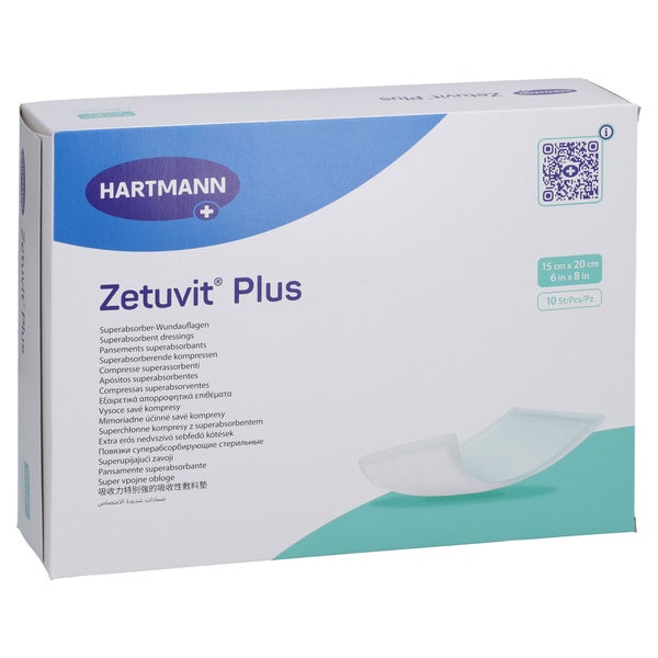 Zetuvit Plus Extrastarke Saugkompr.steril 15x20 Cm 10 St