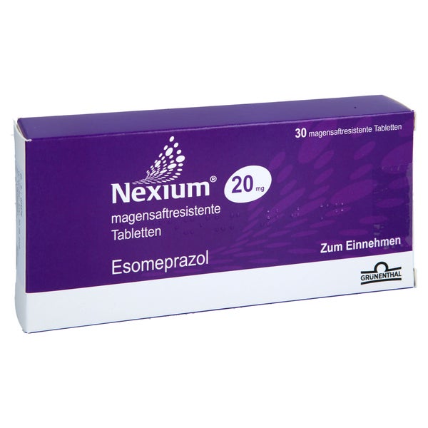 Nexium 20 Mg Magensaftresistente Tabletten 30 St