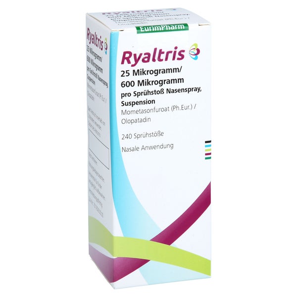 Ryaltris 25 µg/600 µg/sprühst.nasenspr.240 Spr.st. 29 g