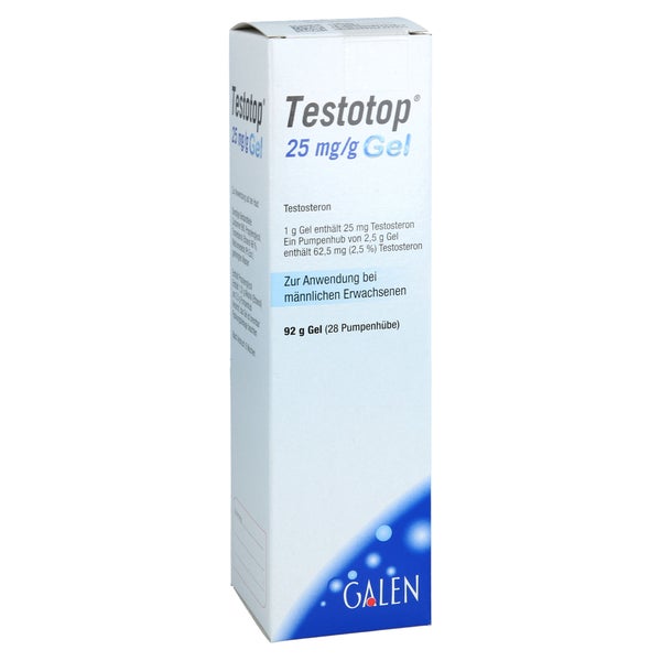 Testotop 25 Mg/g Gel 62,5 Mg/pumpenhub 92 g