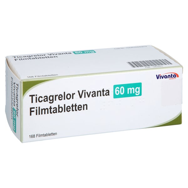 Ticagrelor Vivanta 60 Mg Filmtabletten 168 St