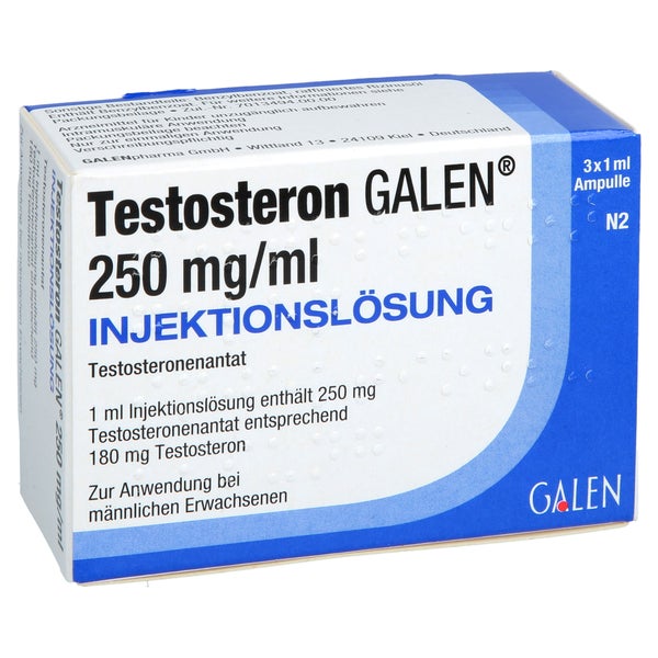 Testosteron Galen 250 Mg/ml Injektionslösung 3X1 ml