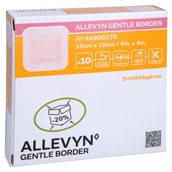 Allevyn Gentle Border 10x10 Cm Schaumverb. 10 St