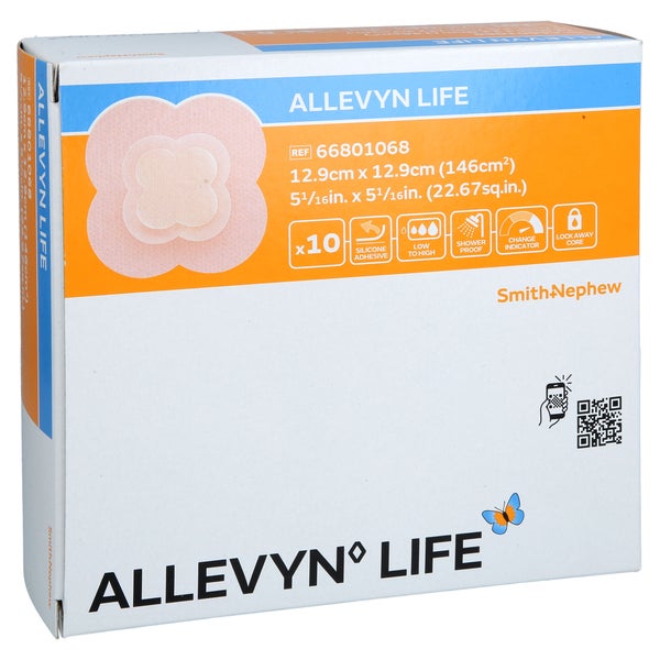 Allevyn Life 12,9x12,9 Cm Silikonschaumverband 10 St