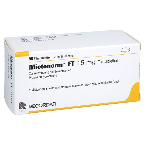 Mictonorm Ft 15 Mg Filmtabletten 98 St