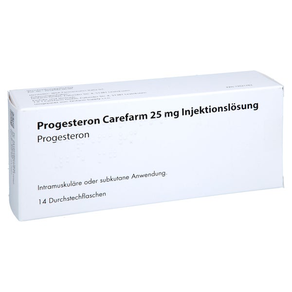 Progesteron Carefarm 25 Mg Inj.-lösung Dsfl. 14 St
